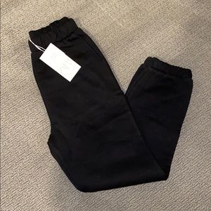Zara Plush Jogging Pants in Black